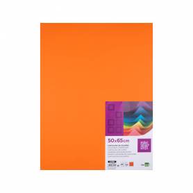 Cartulina liderpapel 50x65 cm 240g/m2 naranja paquete de 25 hojas