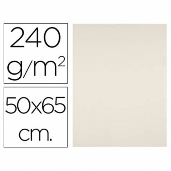 Cartulina liderpapel 50x65 cm 240g/m2 crema paquete de 25 hojas