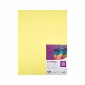 Cartulina liderpapel 50x65 cm 240g/m2 amarillo medio paquete de 25 hojas