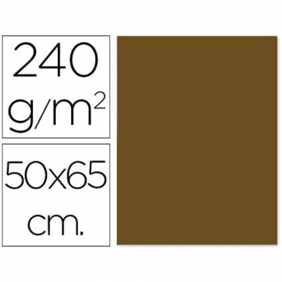 Cartulina liderpapel 50x65 cm 240 g/m2 marron claro escolar