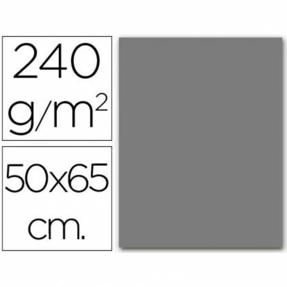 Cartulina liderpapel 50x65 cm gris 240 gr unidad