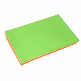 Papel color liderpapel a4 75gr neon 4 colores surtidos paquete de 100 hojas