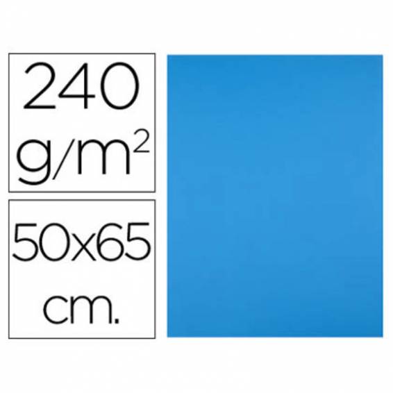 Cartulina liderpapel 50x65 cm 240g/m2 azul