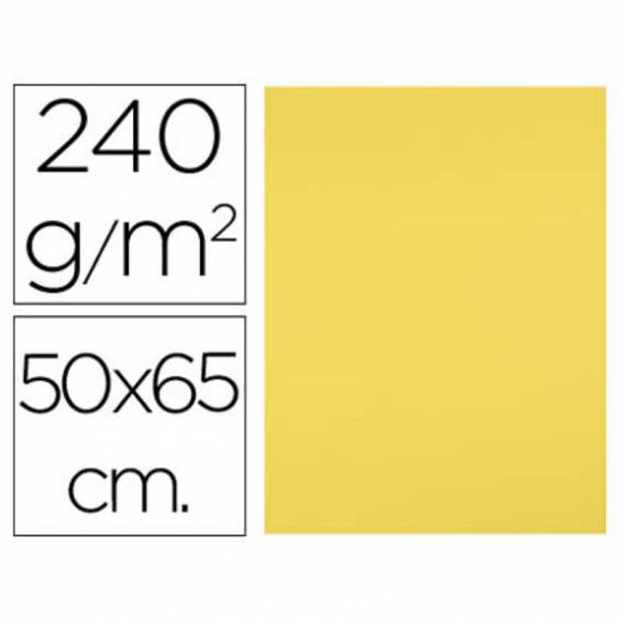 Cartulina liderpapel 50x65 cm 240g/m2 amarillo limon