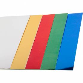 Cartulina liderpapel a4 235 g/m2 metalizada 5 colores surtidos paquete de 50 hojas