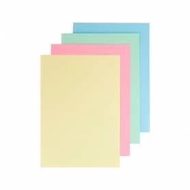 Cartulina liderpapel a4 180g/m2 4 colores surtidos paquete de 100 hojas