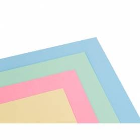 Cartulina liderpapel a4 180g/m2 4 colores surtidos paquete de 100 hojas