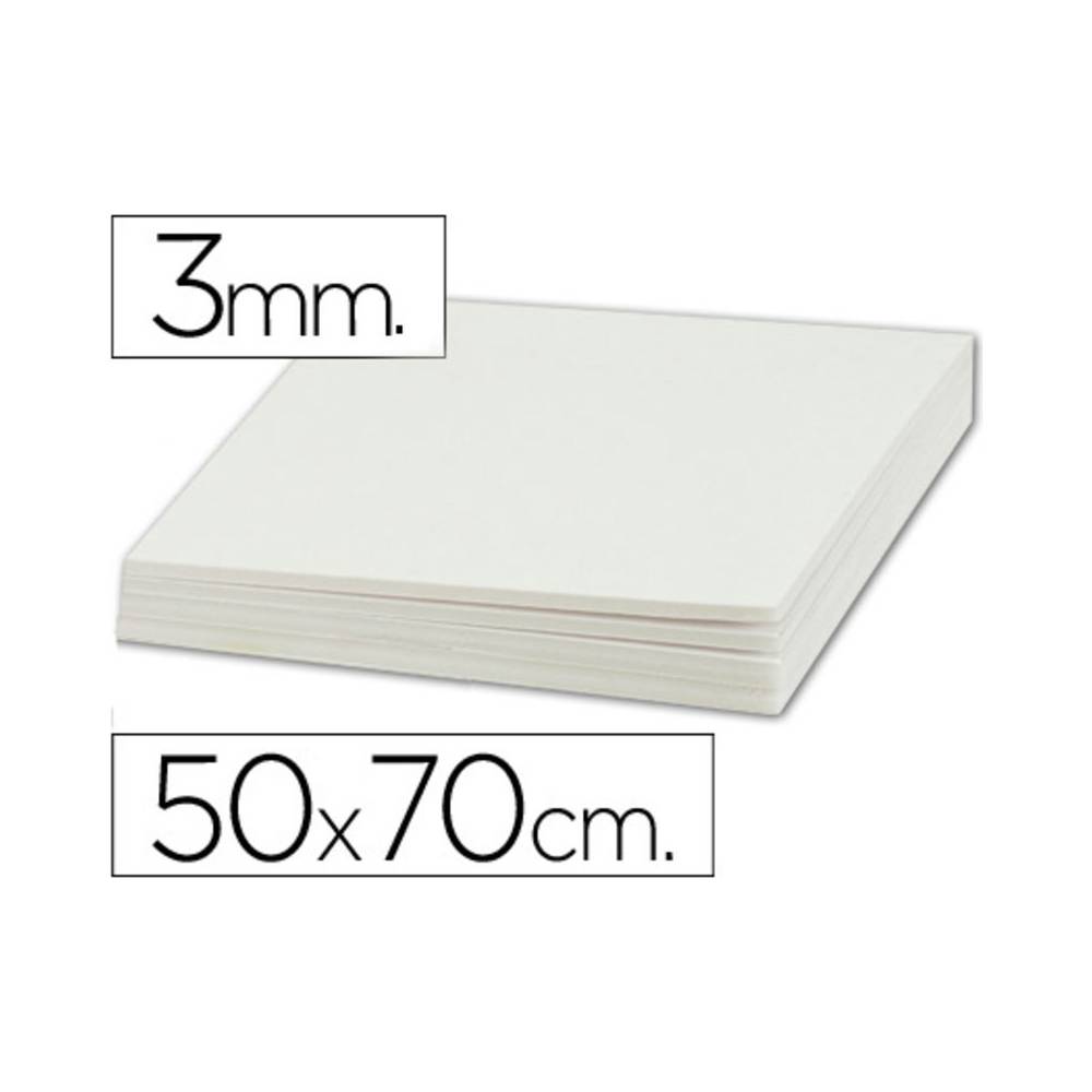 Carton pluma liderpapel blanco doble cara 50x70cm espesor 3mm