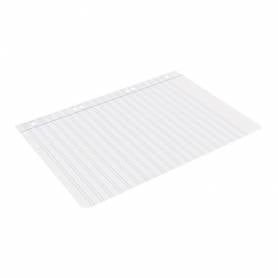 Recambio liderpapel cuarto 100 hojas 60g/m2 pauta 4ª 3.5mm con margen 6 taladros