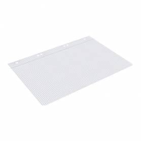 Recambio liderpapel cuarto 100 hojas 60g/m2 cuadro 4mm con margen 6 taladros