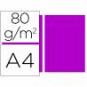 Papel color liderpapel a4 80g/m2 fucsia paquete de 100 - PC56