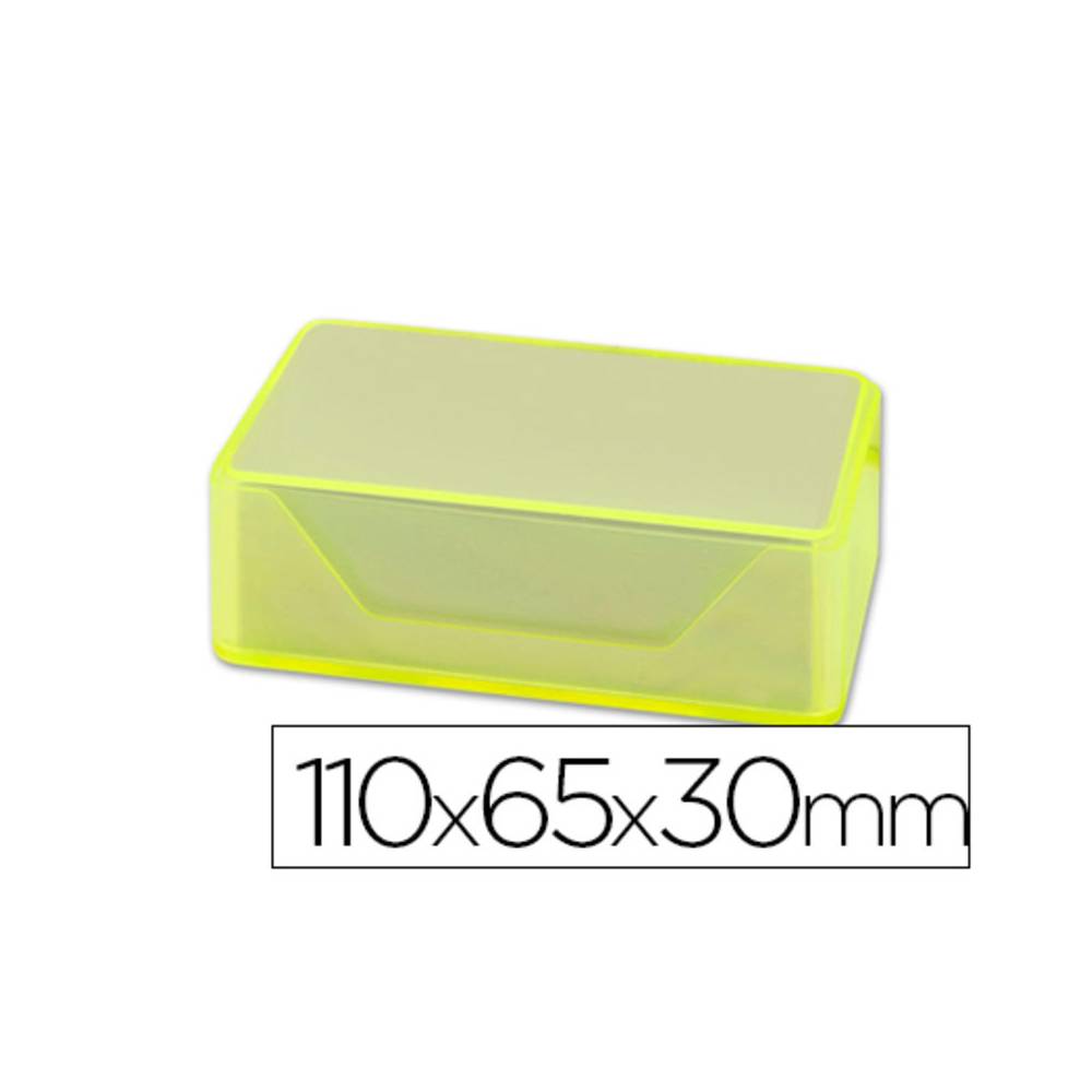 Caja para tarjetas de visitas liderpapel 110x65x30 mm