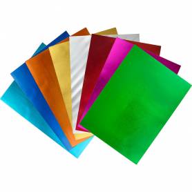 Goma eva liderpapel 50x70 cm espesor 2 mm metalizada azul claro