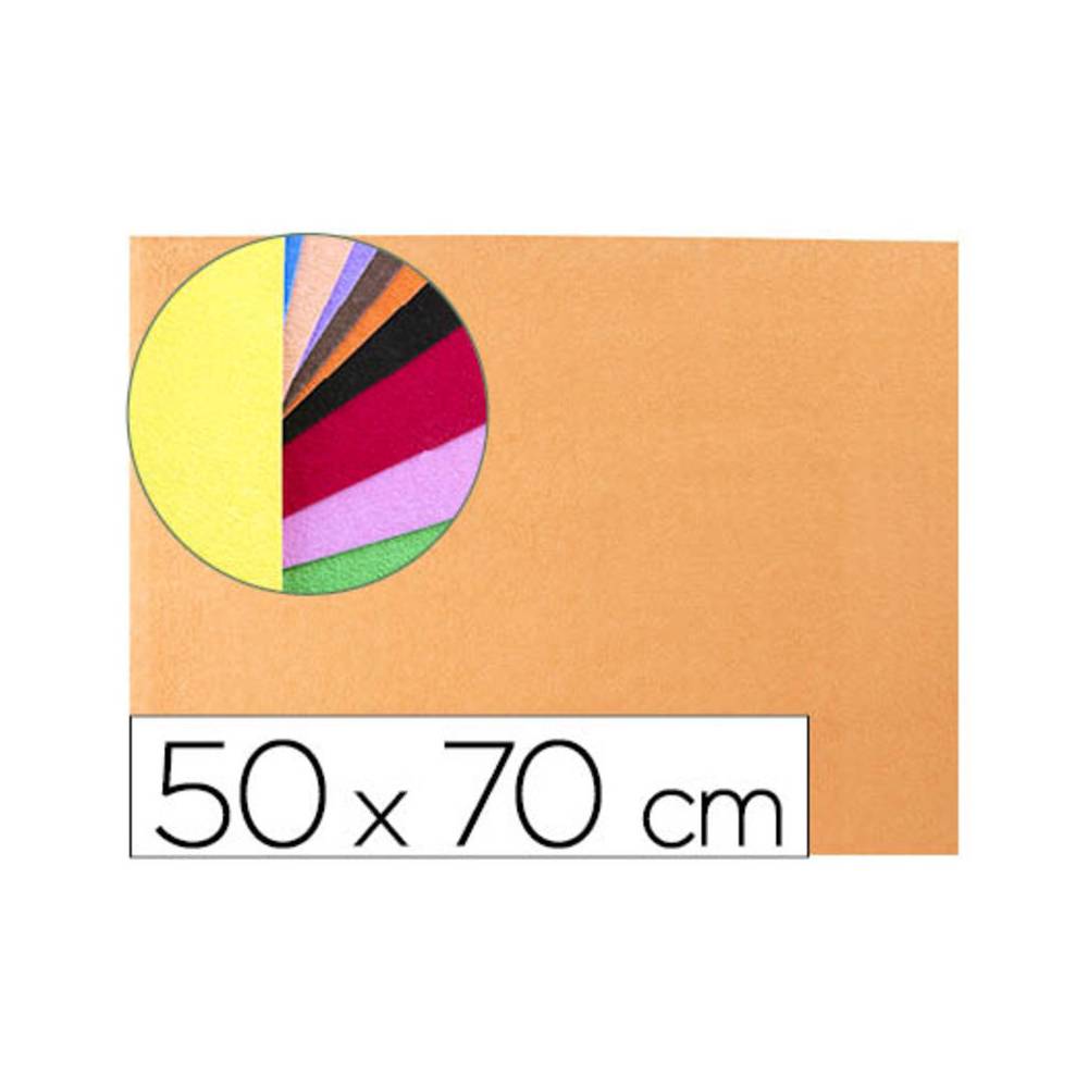 Goma eva liderpapel 50x70cm 60g/m2 espesor 2mm textura toalla carne