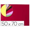 Goma eva liderpapel 50x70cm 60g/m2 espesor 2mm textura toalla rojo - GE11