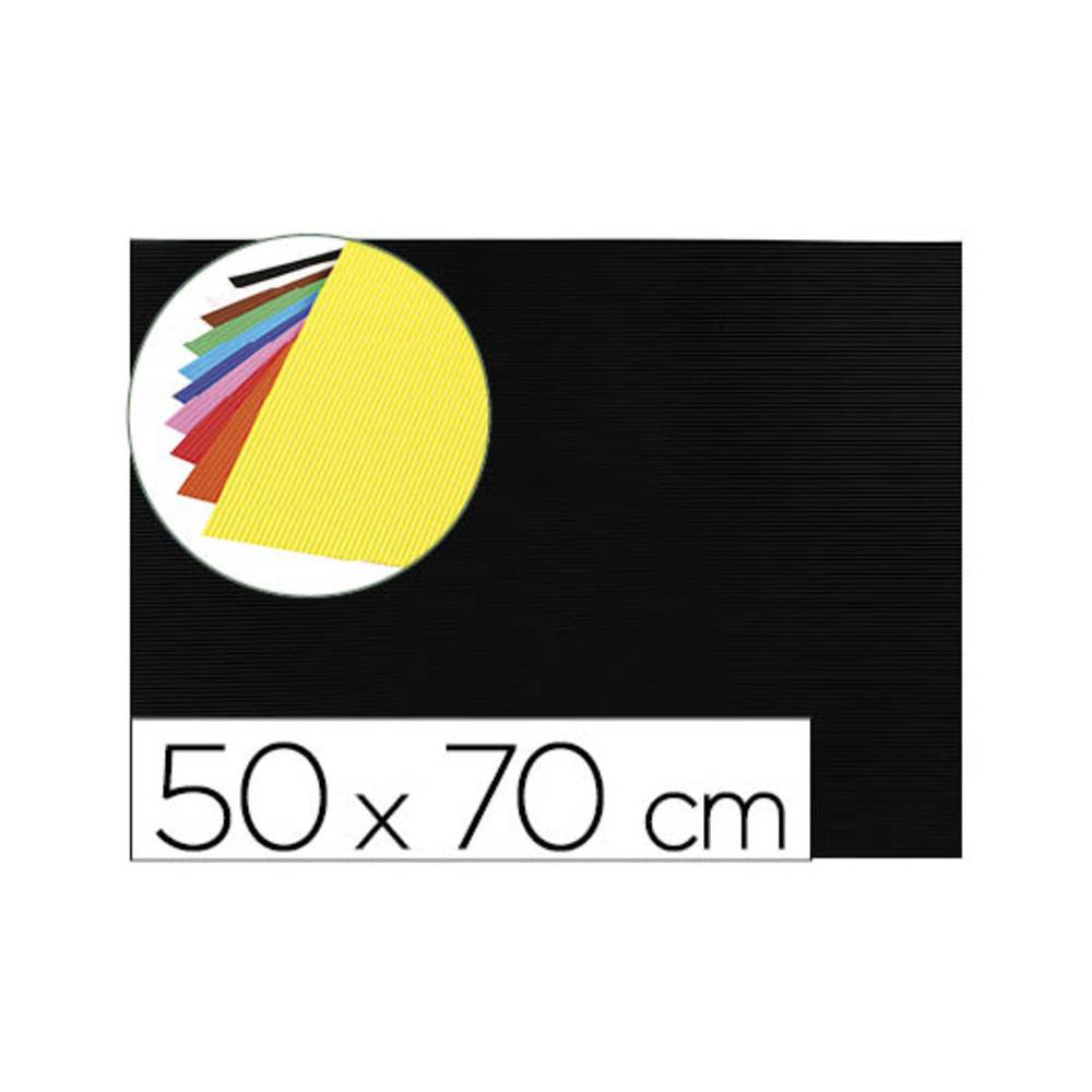 Goma eva ondulada liderpapel 50x70cm 2,2mm de espesor negro