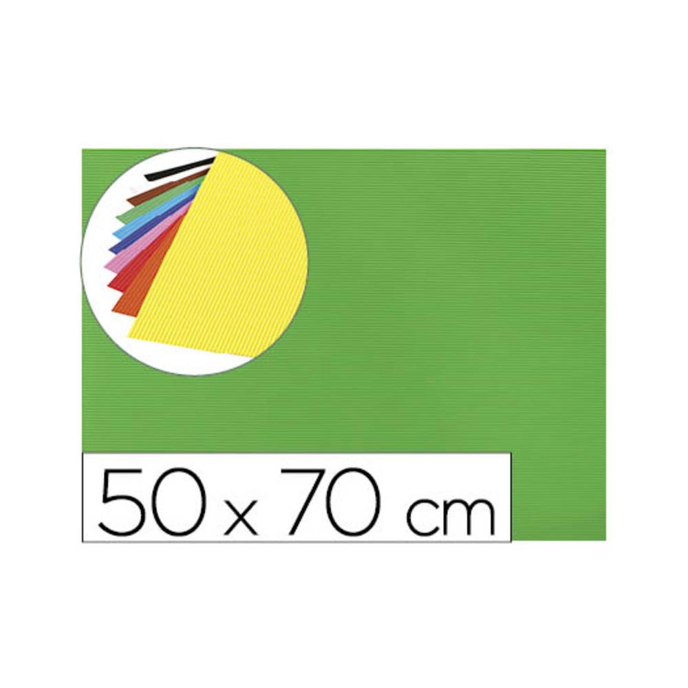 Goma eva ondulada liderpapel 50x70cm 2,2mm de espesor verde