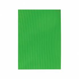 Goma eva ondulada liderpapel 50x70cm 2,2mm de espesor verde