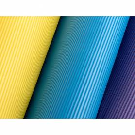 Goma eva ondulada liderpapel 50x70cm 2,2mm de espesor azul claro