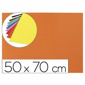 Goma eva ondulada liderpapel 50x70cm 2,2mm de espesor naranja