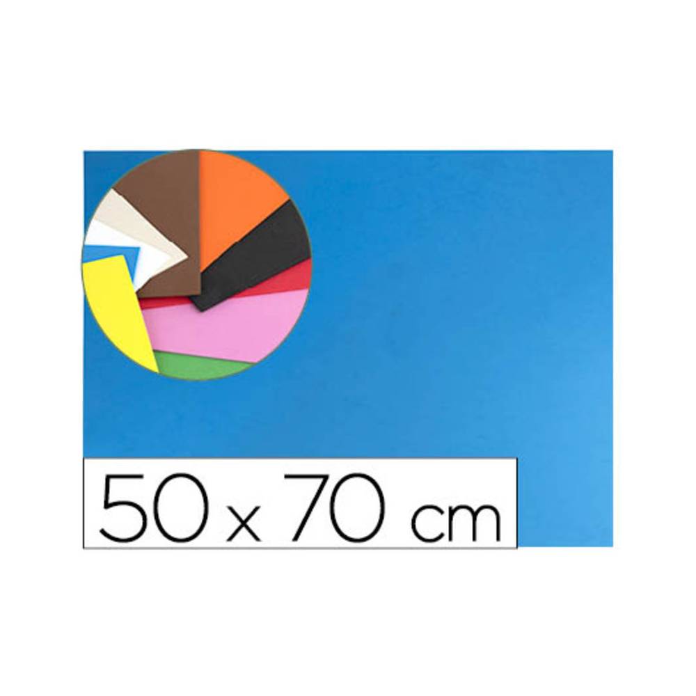 Goma eva liderpapel 50x70cm 60g/m2 espesor 1.5mm azul