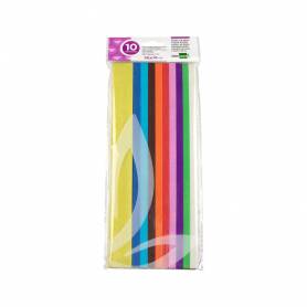 Papel seda liderpapel 52x76cm 18g/m2 bolsa de 10 hojas colores surtidos