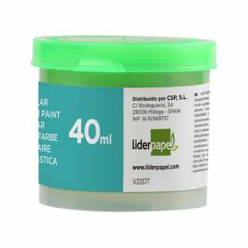 Tempera liderpapel escolar 40 ml verde claro