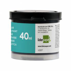 Tempera liderpapel escolar 40 ml negro