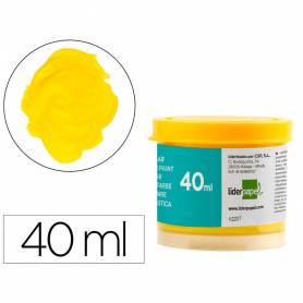 Tempera liderpapel escolar 40 ml amarillo