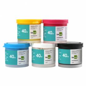 Tempera liderpapel escolar 40 ml caja 5 colores surtidos + pincel