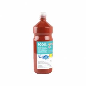 Tempera liquida liderpapel escolar 1000 ml marron