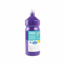 Tempera liquida liderpapel escolar 1000 ml violeta