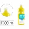 Tempera liquida liderpapel escolar 1000 ml amarillo limon - TP23