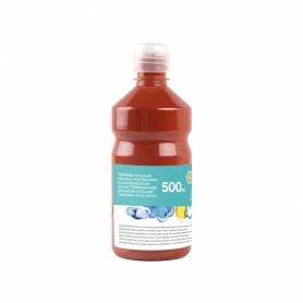 Tempera liquida liderpapel escolar 500 ml marron