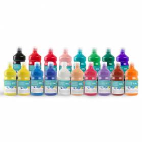 Tempera liquida liderpapel escolar 500 ml verde