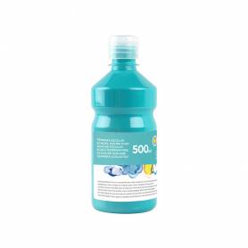 Tempera liquida liderpapel escolar 500 ml turquesa