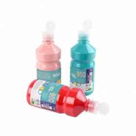 Tempera liquida liderpapel escolar 500 ml azul marino