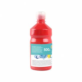 Tempera liquida liderpapel escolar 500 ml rojo