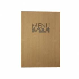 Porta menus liderpapel pu con 4 fundas 16,5 x 23,5 cm