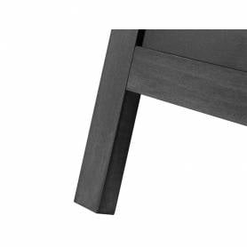 Pizarra negra liderpapel caballete doble cara de madera con superficie para rotuladores 75x135 cm