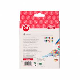 Rotulador liderpapel slim caja de 24 unidades colores surtidos