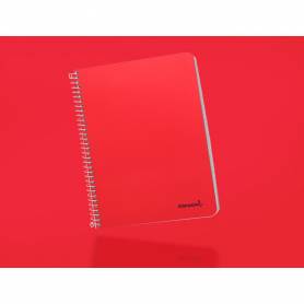 Cuaderno espiral liderpapel a5 micro smart tapa blanda 80h60gr horizontal 7mm doble margen 6 taladros colores