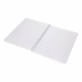 Cuaderno espiral liderpapel folio smart tapa blanda 80h 60gr pauta 3,5mm con margen colores surtidos