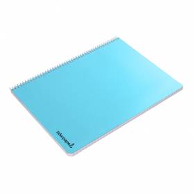 Cuaderno espiral liderpapel folio smart tapa blanda 80h 60gr pauta 3,5mm con margen colores surtidos