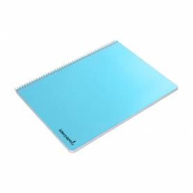 Cuaderno espiral liderpapel folio smart tapa blanda 80h 60gr liso sin margen colores surtidos