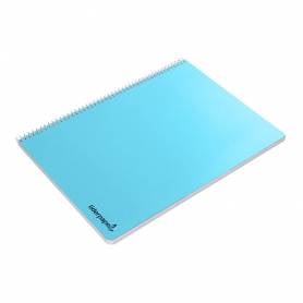 Cuaderno espiral liderpapel folio smart tapa blanda 80h 60gr rayado n 46 colores surtidos