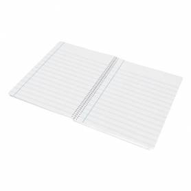 Cuaderno espiral liderpapel folio smart tapa blanda 80h 60gr rayado montessori 3,5mm con margen colores surtidos