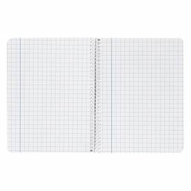 Cuaderno espiral liderpapel cuarto smart tapa blanda 80h 60gr cuadro 8mm con margen colores surtidos