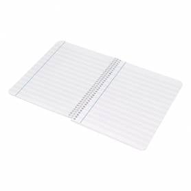 Cuaderno espiral liderpapel cuarto smart tapa blanda 80h 60gr pauta 3,5mm con margen colores surtidos