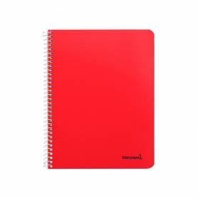 Cuaderno espiral liderpapel cuarto smart tapa blanda 80h 60gr rayado montessori 3,5mm colores surtidos